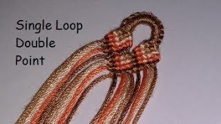 Starting Friendship Bracelets Single Loop Double Chevron Style [upl. by Costanzia650]