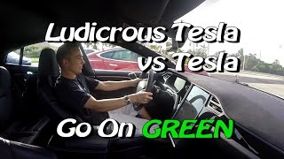 Ludicrous Tesla P90D vs Ludicrous Tesla P85D  Tesla Racing Channel takes on DragTimes [upl. by Lak]