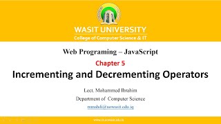 11 Incrementing and Decrementing Operators [upl. by Nollat]