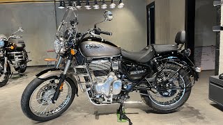 Royal Enfield Meteor 350 Aurora Black Colour Walkaround 🔥  Chassis Number 9 [upl. by Rehposirhc285]