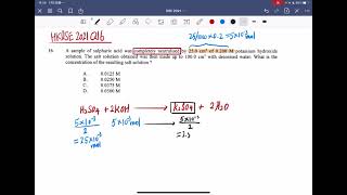 HKDSE 2021 CHEM MC Q16 [upl. by Alvis]