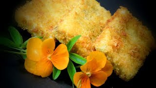 Crispy Breaded Tofu Steaks Chinese Style Cooking Recipe [upl. by Yvette]