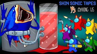 어몽어스Among Us Ties Shin Sonic Tapes Half Body and Squeezes Its Juice  Peanut Among Us Animation [upl. by Lladnek138]