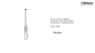 Swann Morton SM5901 Surgical Scalpel Blade SM61 for Podiatry Stainless Steel 5901 1920x1080 [upl. by Niels]