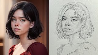 Discover the Secrets of Creating Stunning Portrait By Loomis Method Drawing [upl. by Adaliah]