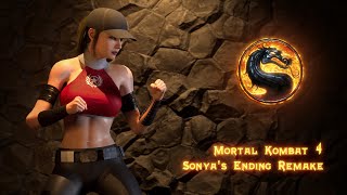 Mortal Kombat 4  Sonyas Ending Remade in Unreal Engine 4 [upl. by Linette496]