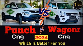 Wagon r Cng Vs Punch Cng 2024 Which is better 🤔 In 7 lakh [upl. by Dublin]