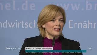 Pressekonferenz von Julia Klöckner zum quotTierwohlLabelquot am 060219 [upl. by Anerac559]