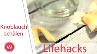 LIFEHACK Knoblauch easy schälen ohne das Finger riechen [upl. by Clari]