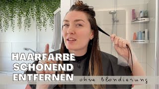 Haarfarbe entfernen ohne Blondierung I Wella Color Renew [upl. by Simonne]