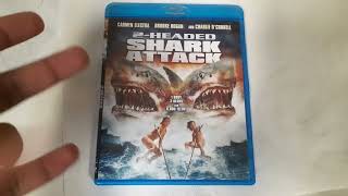 2 HEADED SHARK ATTACK 2012 ASYLUM BLU RAY UNBOXING REVIEW [upl. by Anaderol]