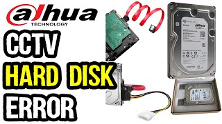 How to Fix Dahua DVR Hard Disk Error XVR1B04H XVR1A08 [upl. by Akirre]