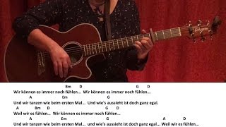 Revolverheld Immer noch fühlen und Ich lass für dich das Licht anGuitarTutorialCoverChordsLyr [upl. by Eittam]