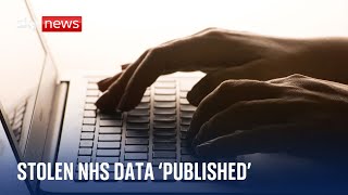 NHS cyber attack Data stolen from blood test provider by criminal group published online [upl. by Young]