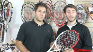 Wilson Pro Staff SixOne 90 BLX Tennis Racket Review by Stringers World [upl. by Nnylarat]