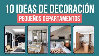 10 Departamentos Pequeños que Puedes Copiar Diseño de Espacios Pequeños [upl. by Vedi]