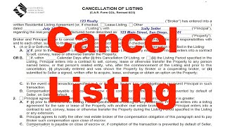 Cancellation of Listing  CAR Form COL [upl. by Snapp]