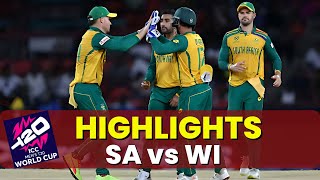 SA vs WI Match Highlights  West Indies vs South Africa Match Highlights  T20 World Cup 2024 [upl. by Noned]