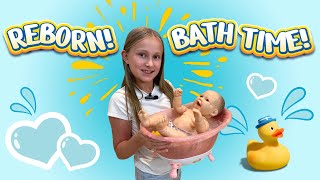 REBORN DOLL GETS A BATH [upl. by Sharp]