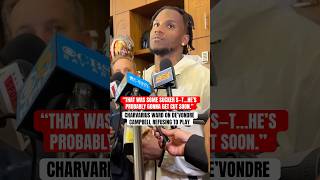 49ers CB Charvarius Ward reacts to DeVondre Campbell leaving midgame via mattblivelyX [upl. by Sumahs]