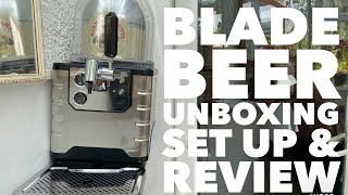 Heineken Blade Beer Dispenser Unboxing Set Up amp Review With Birra Moretti Keg [upl. by Cheadle]