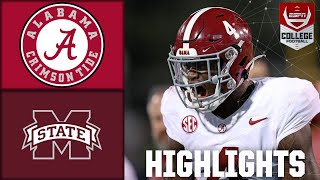 Alabama Crimson Tide vs Mississippi State Bulldogs  Full Game Highlights [upl. by Aicilav]