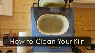 How to clean your kiln with kiln wash otherwise known as Batwash Kiln maintenance [upl. by Hamel927]