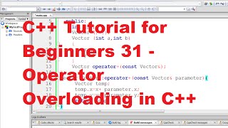 C Tutorial for Beginners 31  Operator Overloading in C [upl. by Pratt966]