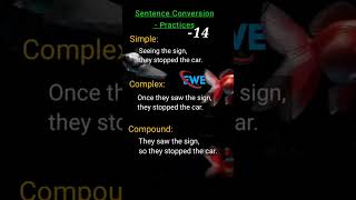 Sentence Conversion  Practices14English listening practicesLearn English Grammarspoken English [upl. by Divd]