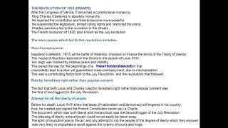 Revolution of 1830 Causes and Consequences [upl. by Oemac]