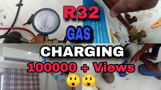 R32 Refrigerant chargingstep by step procedure [upl. by Ytsud]