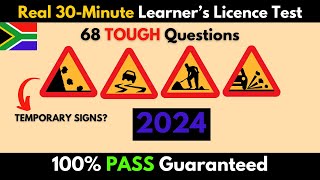 FULL 68 Question Learners License Test 2024 Real Test Tough Questions [upl. by Ridinger]