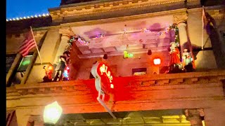 DOWNTOWN HISTORIC PRESCOTT CITY AZ COURTHOUSE SQUARE CHRISTMAS 2023 ACKER NIGHT SHOWCASE [upl. by Larina]