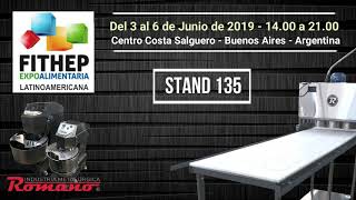 Visita el stand 135 de Industria Romano en FITHEP Latam 2019 [upl. by Elohcin]