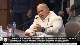 Sen Dela Rosa and Mary Ann Maslog had a heated exchange during the Senate  GMA Integrated News [upl. by Herv663]