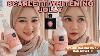 Review Body Lotion JOLLY Scarlett Whitening Wanginya Paling Enak [upl. by Gigi]