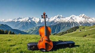 Beautiful Music 🎻 Violin amp Cello 🎻 Heavenly Alps 4k Scenic Relaxation [upl. by Norra93]