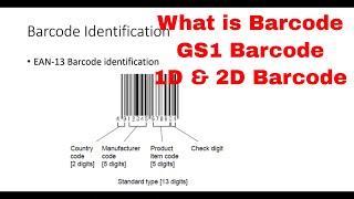 What is Barcode  How to Get Barcode  What is GS1 Barcode  One and Two Dimentional Barcode [upl. by Amsirahc]