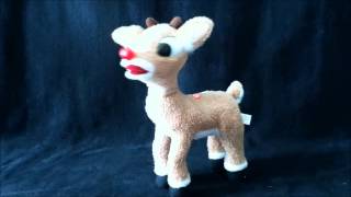 Animatronic Rudolph Red Nosed Reindeer Christmas Display Coyne amp Co [upl. by Erlond]