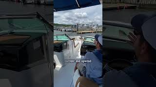 Docking in Heavier Conditions Docking Tips with Bridge Marina shorts PART 2 of 3 [upl. by Arras]