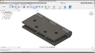 Creating a Hinge with Fusion 360 [upl. by Berta]