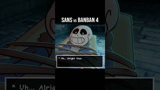 SANS vs GARTEN of BANBAN 4 Sans tries to escape [upl. by Abbott]