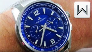 2018 Jaeger LeCoultre Polaris Chronograph Blue Dial Q9028180 Luxury Watch Review [upl. by Adnahsal]