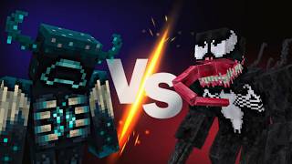 Venom vs Warden  Minecraft Addon [upl. by Eneli]