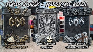 ReUpload  Ultra Rare 3 Deck Kartu Limited Edition  Hard Case Keren  666 Riffle Shuffle  OUTLAW [upl. by Ilojne]