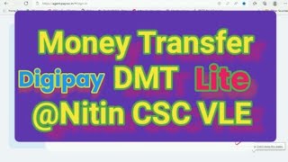 Digipay Merchant Lite Web Portal Money Transfer DMT 💯step by Step Full Process 2023 [upl. by Ntsuj]