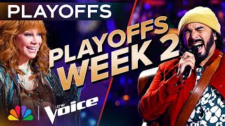 Gorgeous Performances from Team Bublé Reba and Snoops Playoffs  The Voice  NBC [upl. by Mihsah]