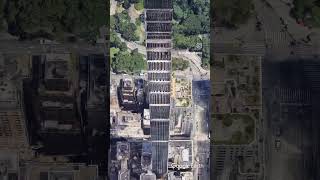 📍111 West 57th Street travel newyork skyscraper usa googleearth drone photography [upl. by Ailehc]