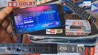 StarSat SRX55 Android receiver DolbyPlus 4K Complete Review amp unboxing 2160P 2150P 2130P 4KUHD [upl. by Chastity]