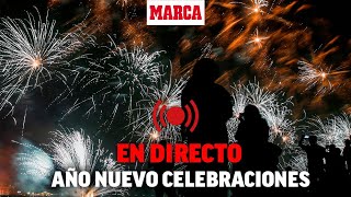 Celebraciones de FIN DE AÑO en todo el mundo I Campanadas Luces láser y fuegos artificiales [upl. by Vigor291]